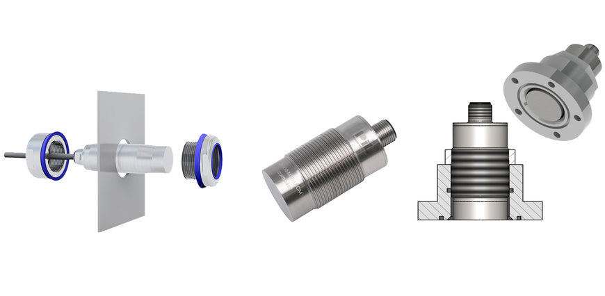 Mounting filling level sensors: tight, hygienic, exchangeable